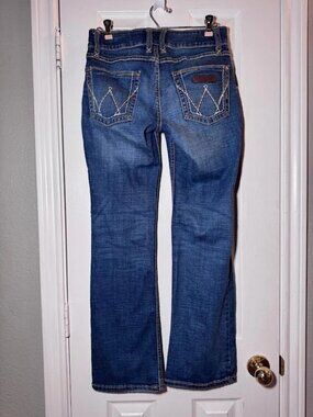 Wrangler Retro Mae Bootcut Jeans 3 x 30 Medium Wash Mid Rise Western Cowgirl EUC